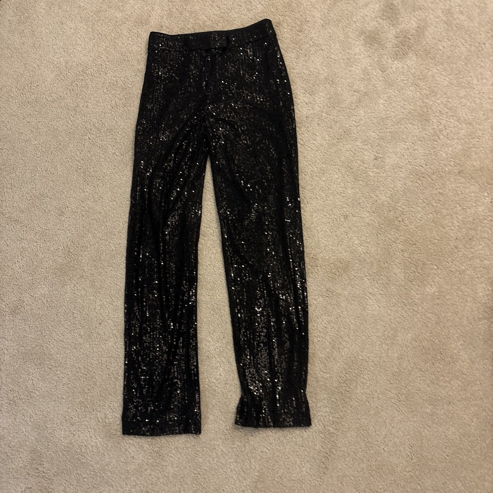 Black Sequin Pants
